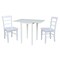 International Concepts Small Dual Drop Leaf Dining Table with 2 Madrid LadderBack Chairs - 3 Piece Dining Set K08-2236D-C2-2 - alternate 2